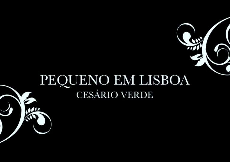 Pequeno em Lisboa – Cesáio Verde