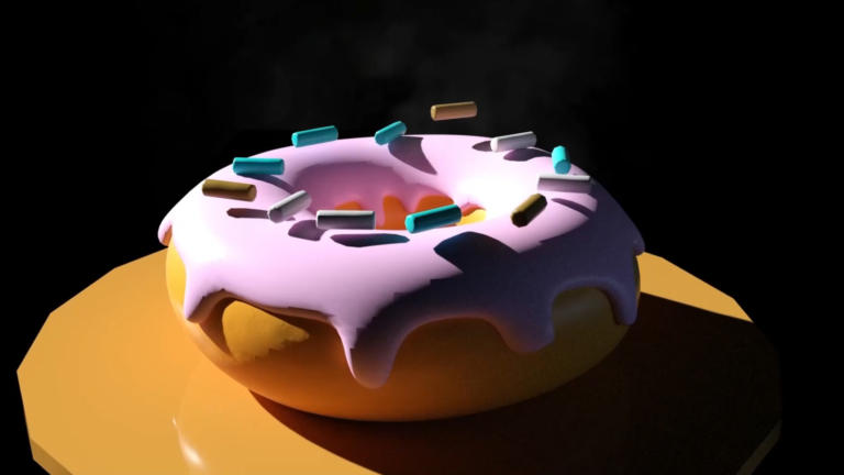 Donut – Animação 3D